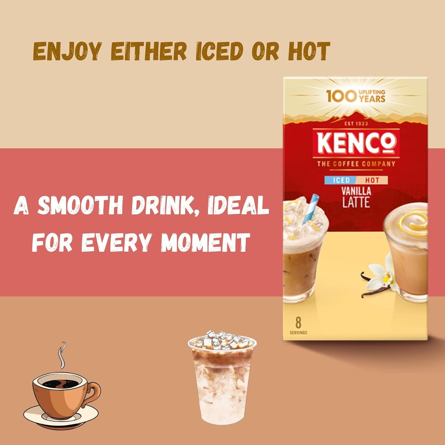Kenco Salted Caramel Latte and Kenco Vanilla Latte