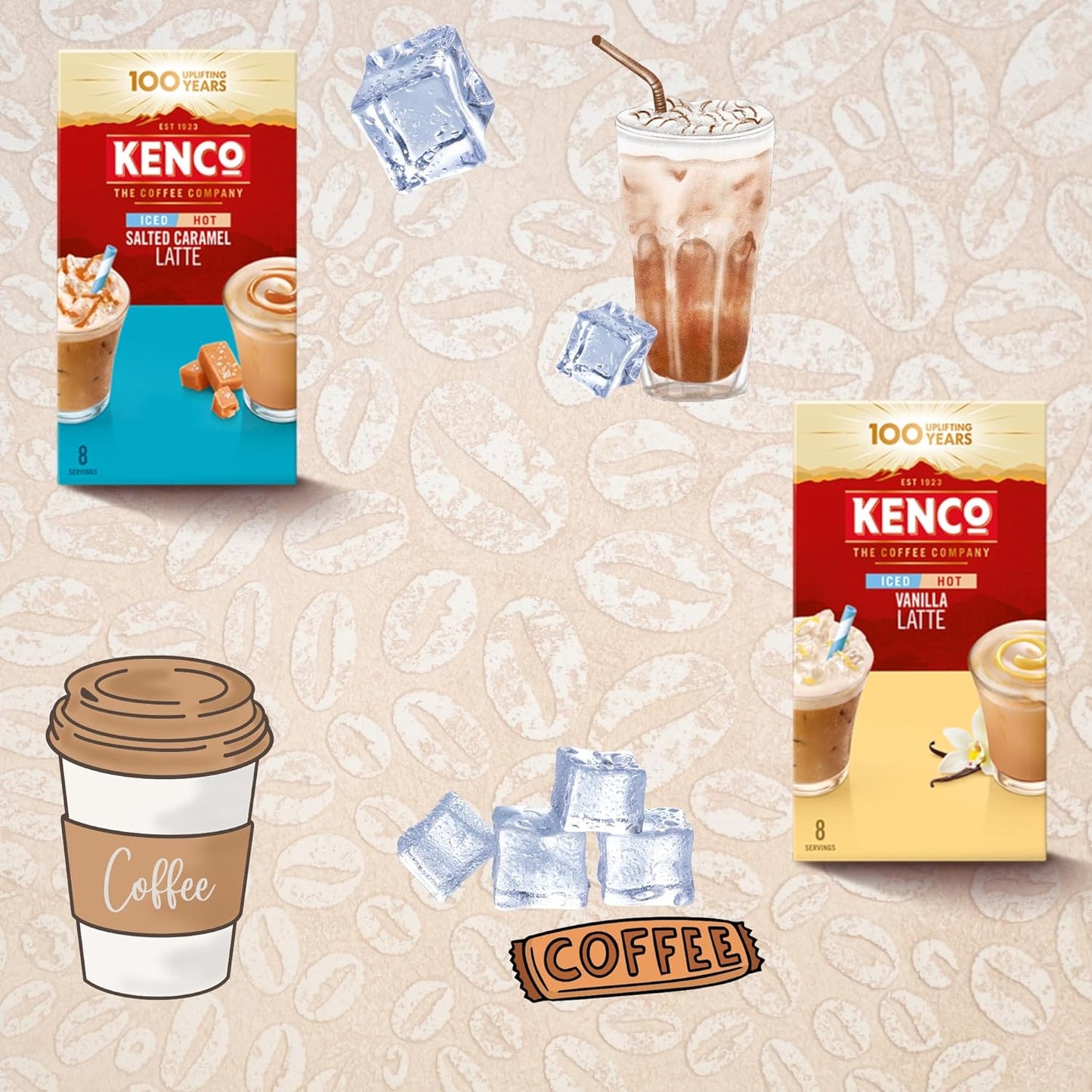 Kenco Salted Caramel Latte and Kenco Vanilla Latte