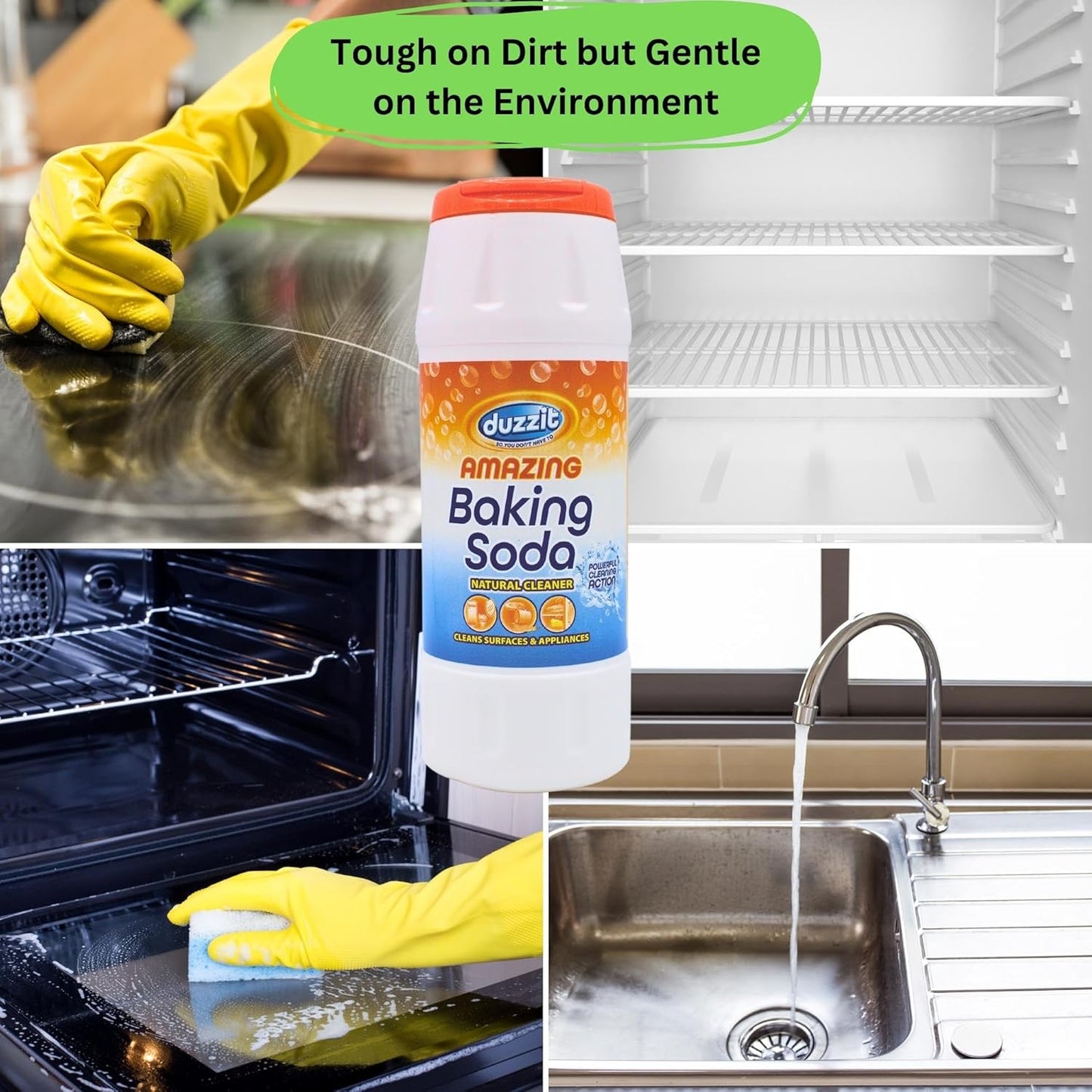 Duzzit Amazing Baking Soda 500g and Dri Pak White Vinegar Spray 500ml