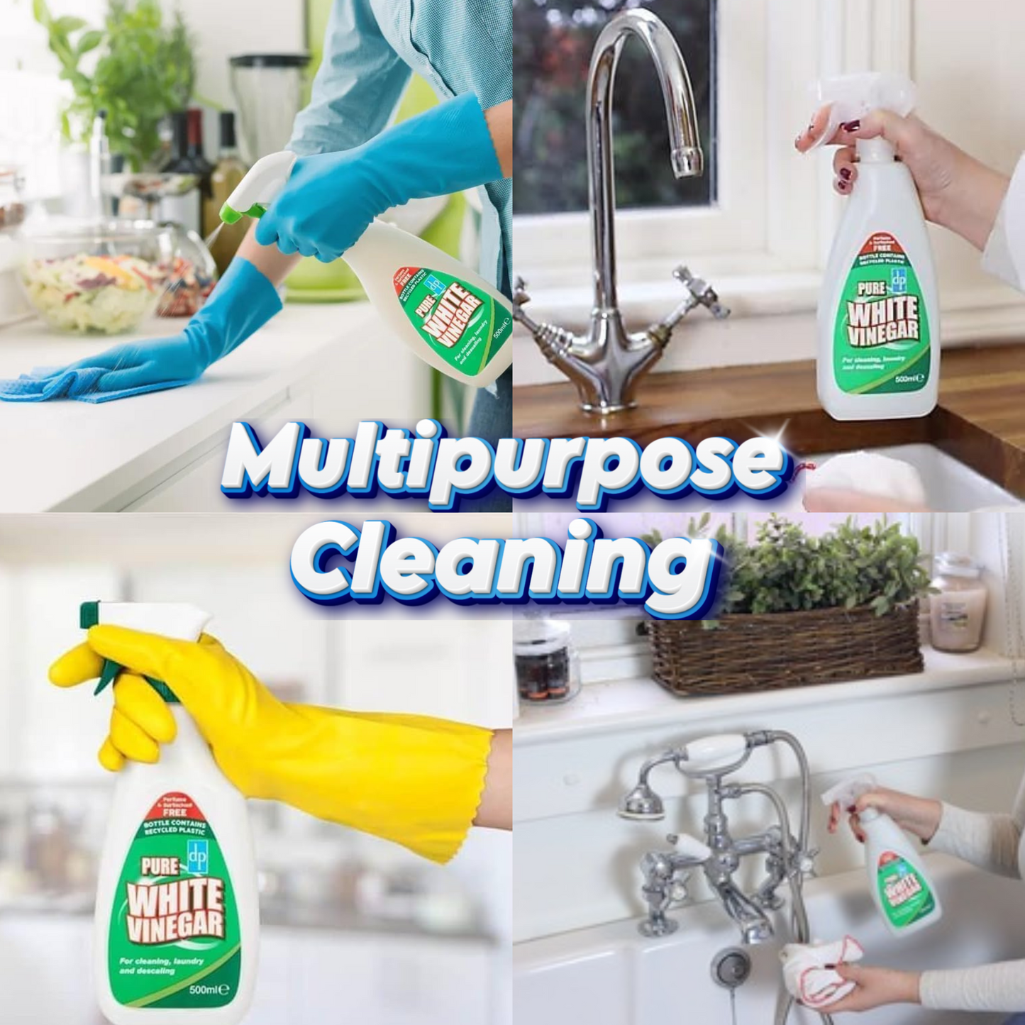 Dri Pak Bicarbonate of Soda 500g and Dri Pak White Vinegar Spray 500ml