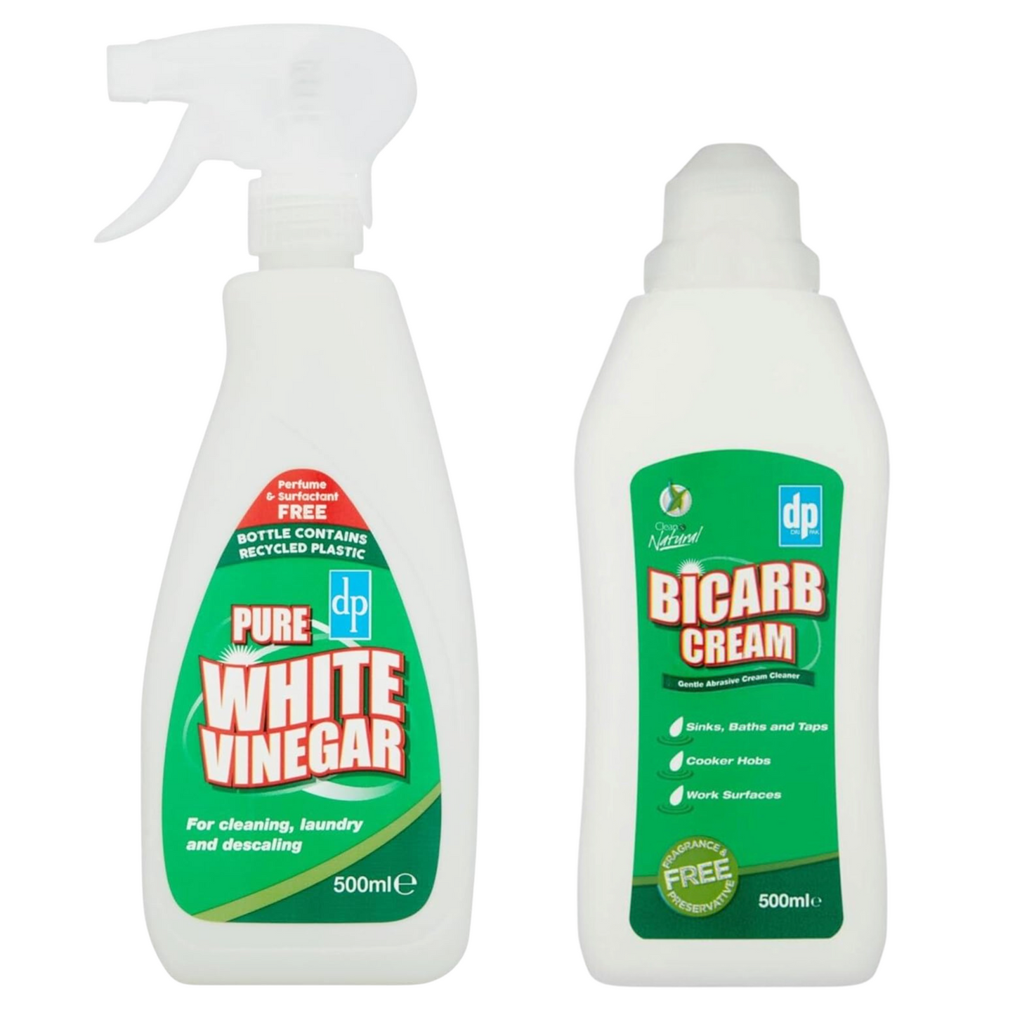 Dri Pak Cream Cleaner 500ml and Dri Pak White Vinegar Spray 500ml