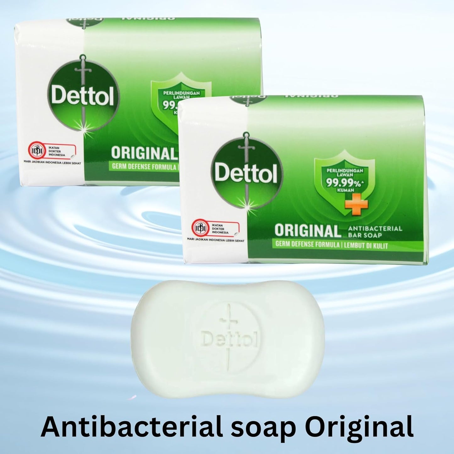 Dettol Original Antibacterial Soap Bar (2x100g) and Dettol Skincare Protection Soap Bar (2x100g)