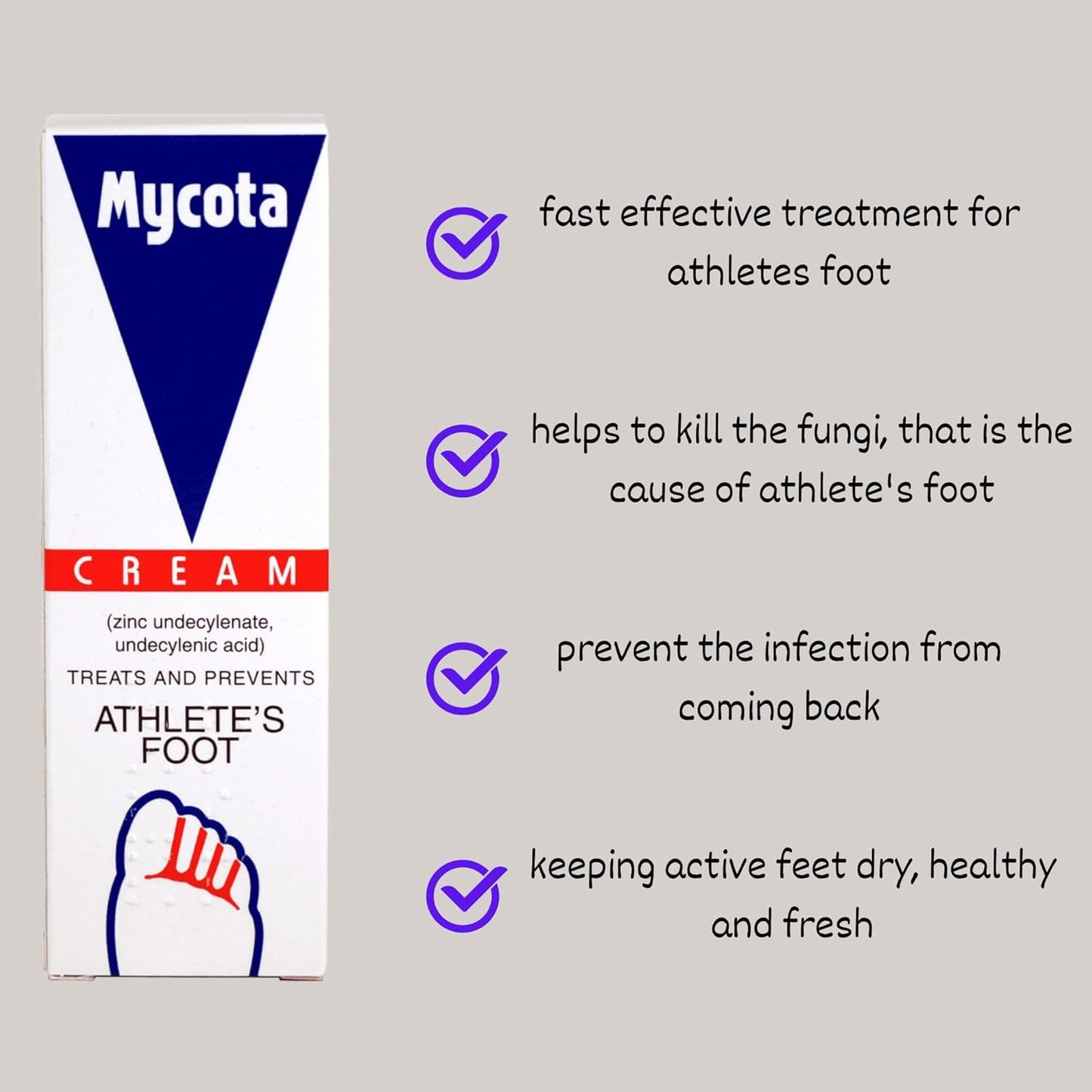 Mycota Athletes Foot Cream 25g and Masterplast Foot Powder 170g
