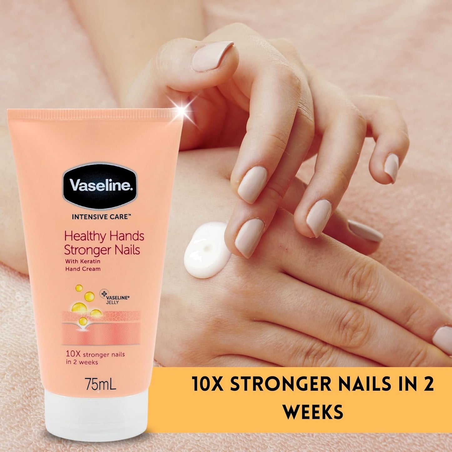 Vaseline Lip Balm Set - Original, Rosy Lips, Cocoa Butter, Aloe (20g Each) and Vaseline Hand Cream 75g