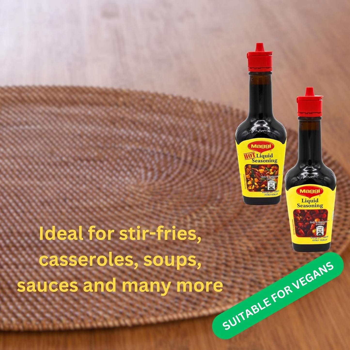 Liquid Seasoning Bundle - Maggi Liquid Seasoning (125g), Maggi Liquid Seasoning Hot (119g)